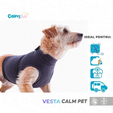 Vesta Calm Pet Nr. 3 – Vestă de calmare pentru câini anxioși (5–9 kg)